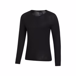 Mountain Warehouse Mens Merino Wool V Neck Base Layer Top - 4XL, Black