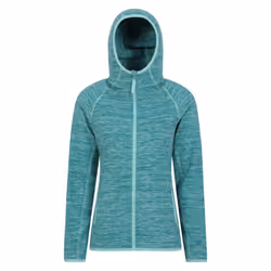 Mountain Warehouse Womens/Ladies Lleyn II Melange Full Zip Hoodie - 20 UK, Teal