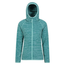Mountain Warehouse Womens/Ladies Lleyn II Melange Full Zip Hoodie - 6 UK, Teal