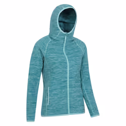 Mountain Warehouse Womens/Ladies Lleyn II Melange Full Zip Hoodie - 18 UK, Teal