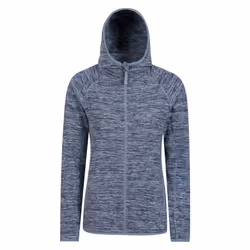 Mountain Warehouse Womens/Ladies Lleyn II Melange Full Zip Hoodie - 8 UK, Dark Blue
