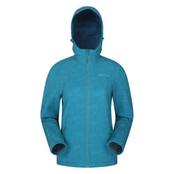 Mountain Warehouse Womens/Ladies Exodus Printed Water Resistant Soft Shell Jacket - 4 UK, Teal