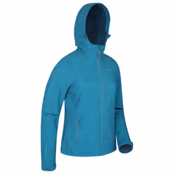 Mountain Warehouse Womens/Ladies Exodus Printed Water Resistant Soft Shell Jacket - 4 UK, Teal