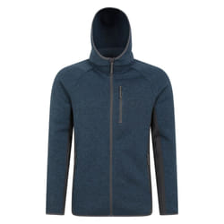Mountain Warehouse Mens Treston Fleece Hooded Hoodie - XL, Navy