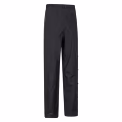 Mountain Warehouse Mens Downpour Waterproof Trousers - XXS L, Black