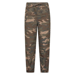 Mountain Warehouse Childrens/Kids Camo Reinforced Knee Trousers - 7-8 Years, Green/Brown