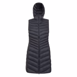 Mountain Warehouse Womens/Ladies Florence Padded Long Gilet - 18 UK, Black