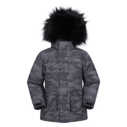 Mountain Warehouse Childrens/Kids Ranger Camouflage Water Resistant Jacket - 13 Years, Grey