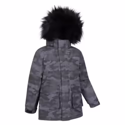 Mountain Warehouse Childrens/Kids Ranger Camouflage Water Resistant Jacket - 5-6 Years, Grey