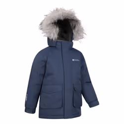 Mountain Warehouse Childrens/Kids Ranger Logo Water Resistant Jacket - 7-8 Years, Blue