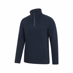 Mountain Warehouse Mens Cedar Half Zip Fleece Top - XXS, Blue