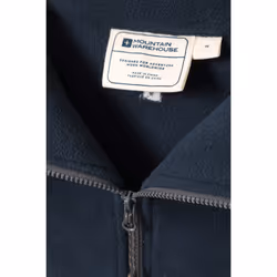Mountain Warehouse Mens Cedar Half Zip Fleece Top - XXS, Blue