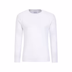 Mountain Warehouse Mens Talus Round Neck Long-Sleeved Thermal Top - XXL, White