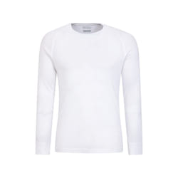 Mountain Warehouse Mens Talus Round Neck Long-Sleeved Thermal Top - XS, White