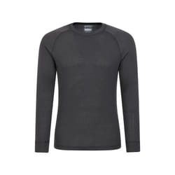 Mountain Warehouse Mens Talus Round Neck Long-Sleeved Thermal Top - 4XL, Charcoal
