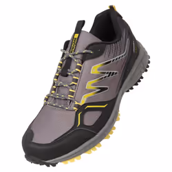 Mountain Warehouse Mens Enhance Trail Waterproof Running Trainers - 12 UK, Grey