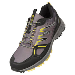 Mountain Warehouse Mens Enhance Trail Waterproof Running Trainers - 12 UK, Grey