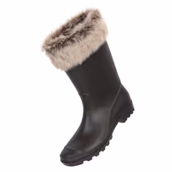 Mountain Warehouse Womens/Ladies Faux Fur Lined Wellington Boots - 6 UK, Beige