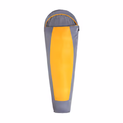Mountain Warehouse Traveller 50 Summer Lightweight Mummy Sleeping Bag - 215cm, Yellow