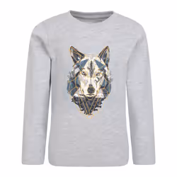 Mountain Warehouse Childrens/Kids Wolf Organic Long-Sleeved T-Shirt - 5-6 Years, Beige