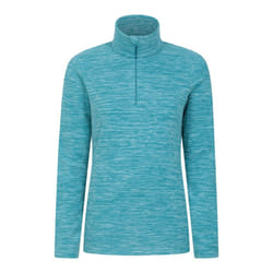 Mountain Warehouse Womens/Ladies Snowdon Melange Fleece Top - 6 UK, Teal