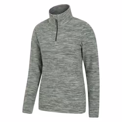 Mountain Warehouse Womens/Ladies Snowdon Melange Fleece Top - 8 UK, Green