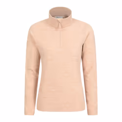 Mountain Warehouse Womens/Ladies Snowdon Melange Fleece Top - 4 UK, Beige