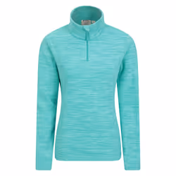 Mountain Warehouse Womens/Ladies Snowdon Melange Fleece Top - 10 UK, Turquoise