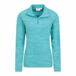 Mountain Warehouse Womens/Ladies Snowdon Melange Fleece Top - 10 UK, Turquoise