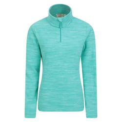 Mountain Warehouse Womens/Ladies Snowdon Melange Fleece Top - 14 UK, Turquoise
