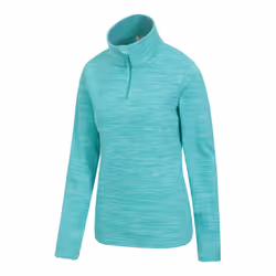 Mountain Warehouse Womens/Ladies Snowdon Melange Fleece Top - 14 UK, Turquoise