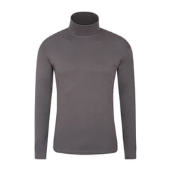 Mountain Warehouse Mens Meribel Cotton Thermal Top - S, Dark Grey