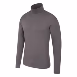 Mountain Warehouse Mens Meribel Cotton Thermal Top - S, Dark Grey
