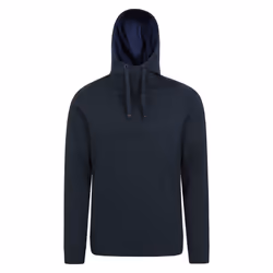 Mountain Warehouse Mens Alder High-Neck Hoodie - XS, Navy