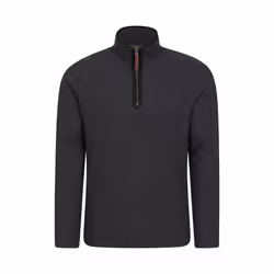 Mountain Warehouse Mens Beta Contrast Zip Top - XL, Charcoal