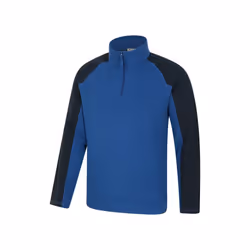 Mountain Warehouse Mens Ashbourne II Half Zip Fleece Top - 3XL, Cobalt