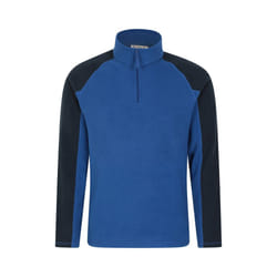Mountain Warehouse Mens Ashbourne II Half Zip Fleece Top - XXL, Cobalt