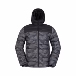 Mountain Warehouse Mens Seasons II Camo Padded Jacket - XXS, Black