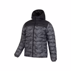 Mountain Warehouse Mens Seasons II Camo Padded Jacket - XXS, Black