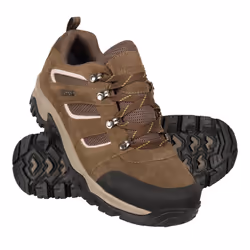 Mountain Warehouse Mens Voyage Suede Waterproof Walking Shoes - 6 UK, Brown