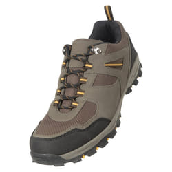 Mountain Warehouse Mens Mcleod Outdoor Wide Walking Shoes - 6 UK, Brown