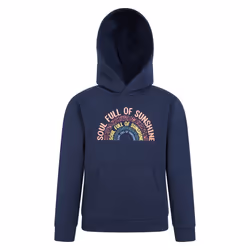 Mountain Warehouse Childrens/Kids Soul Full Of Sunshine Organic Hoodie - 2-3 Years, Navy