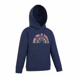 Mountain Warehouse Childrens/Kids Soul Full Of Sunshine Organic Hoodie - 2-3 Years, Navy