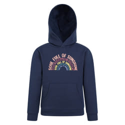 Mountain Warehouse Childrens/Kids Soul Full Of Sunshine Organic Hoodie - 5-6 Years, Navy