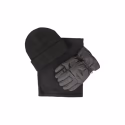Mountain Warehouse Womens/Ladies Hat Gloves And Scarf Set - M, Black