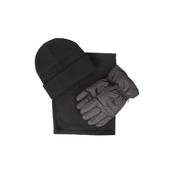 Mountain Warehouse Womens/Ladies Hat Gloves And Scarf Set - M, Black