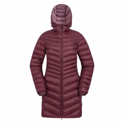 Mountain Warehouse Womens/Ladies Florence Long Padded Jacket - 12 UK, Burgundy