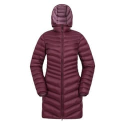 Mountain Warehouse Womens/Ladies Florence Long Padded Jacket - 12 UK, Burgundy