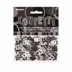 Unique Party Foil Glitz 13th Birthday Confetti