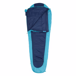 Mountain Warehouse Unisex Adult Right Zip Microlite 500 Midseason Mummy Sleeping Bag - 200cm, Blue